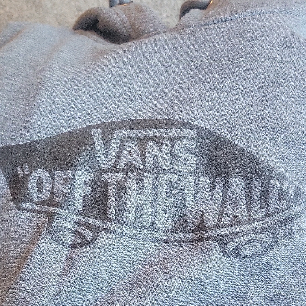 Vans Men's Charcoal Hoodie - Picture 3 of 4